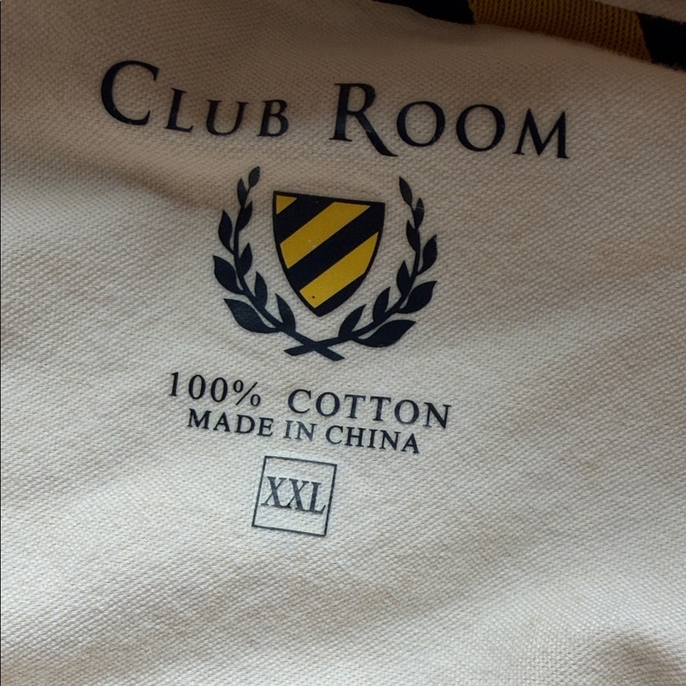 Club Room Men's Cream Long-Sleeve Button-Down Shirt - Picture 4 of 7